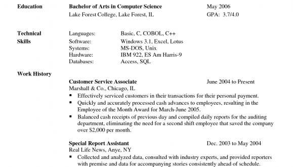 Resume Format Language Skills  