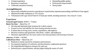 Resume Format Lawyer  