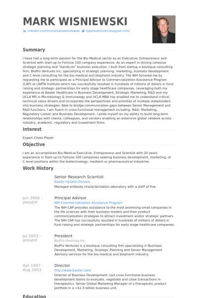 Cv Template Research Scientist  