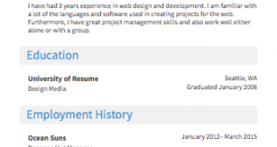 Resume Format Online  