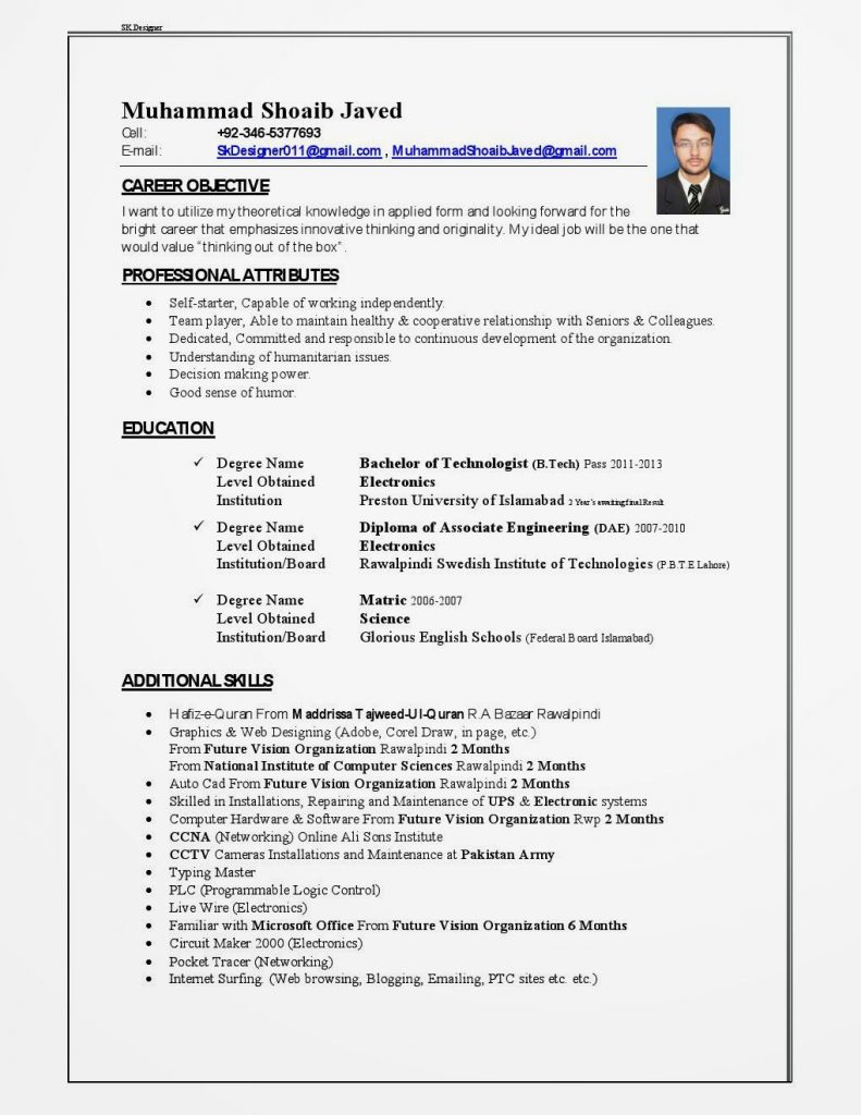 Cv Template Qatar  