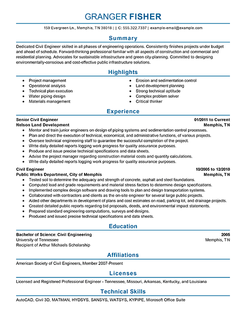 Resume Format Engineering  