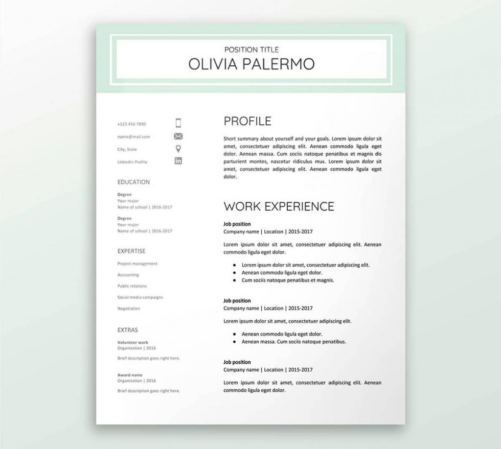 Cv Template Google  