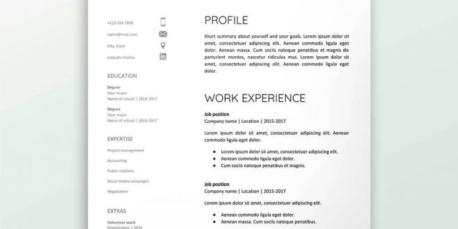 Cv Template Google  