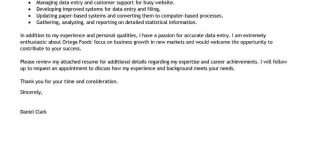 Cover Letter Template Job Application  