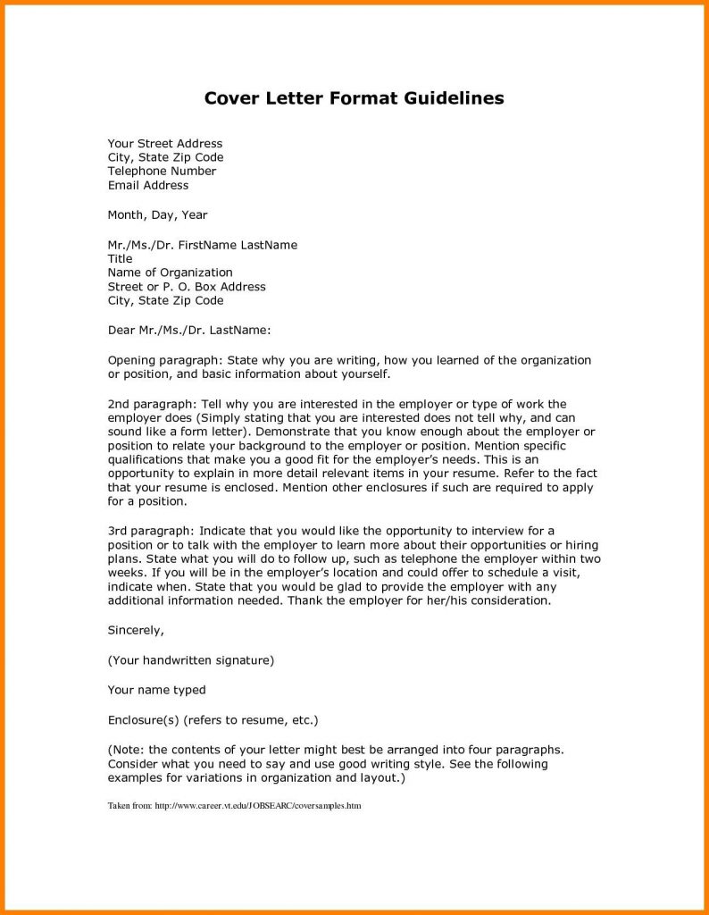 Cover Letter Template Variation  