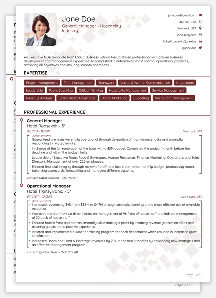 Cv Template Sample  