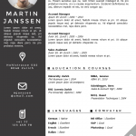 Cv Template Zurich Free  