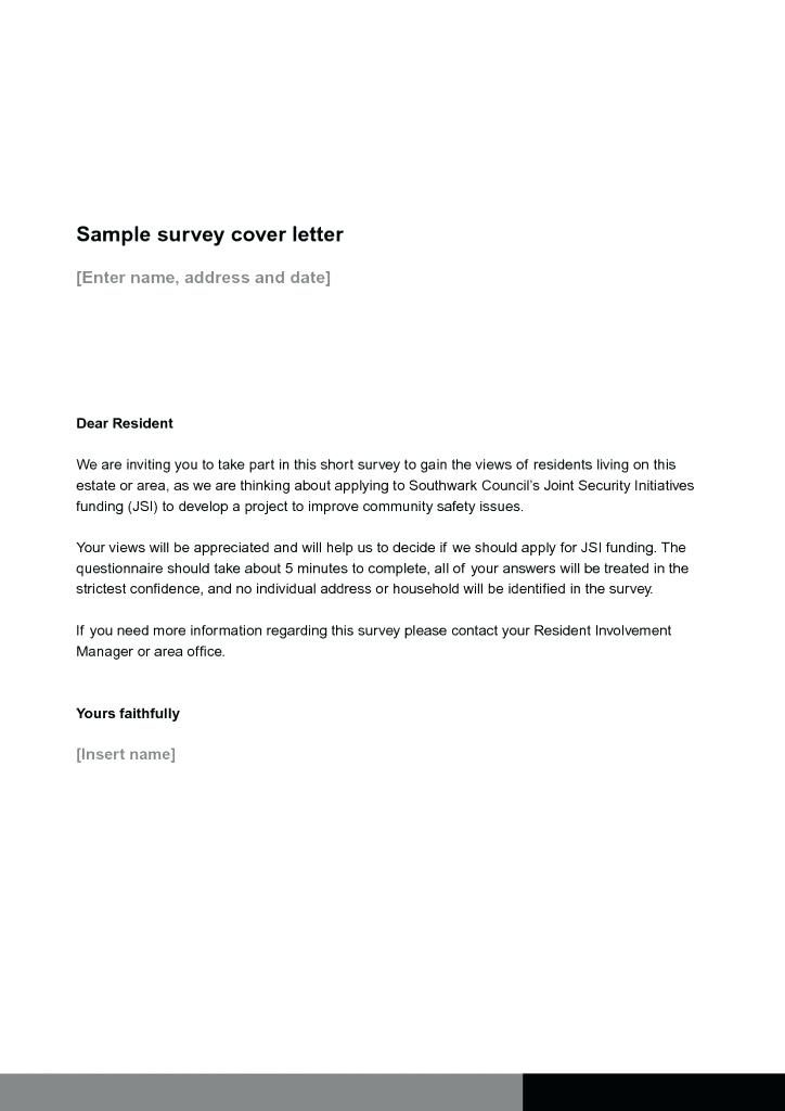 Cover Letter Questionnaire Template  