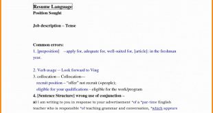 Resume Format Spacing  