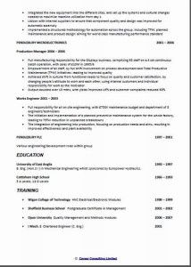 2 Page Cv Template Uk  