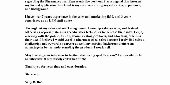 Cover Letter Template Lpn  