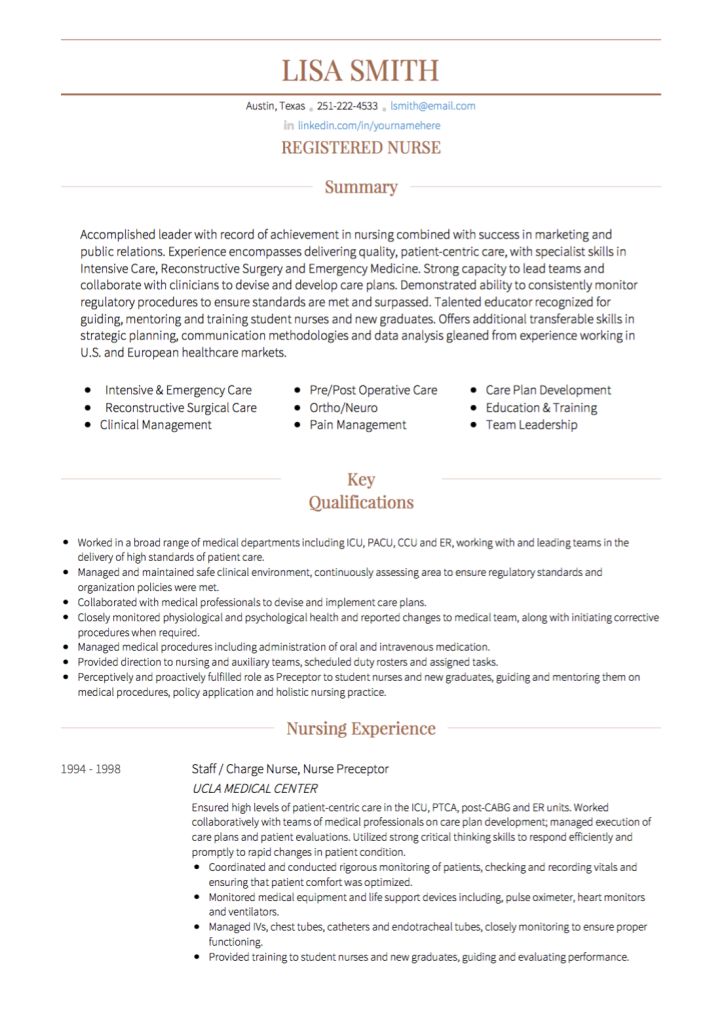 Cv Template Nursing  