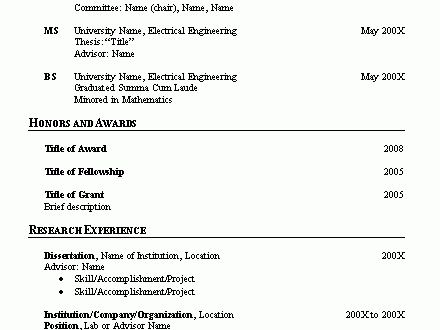 C V Resume Format  