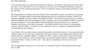Cover Letter Template Attorney  
