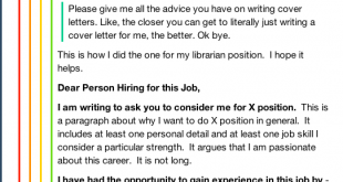 Cover Letter Template Tumblr  