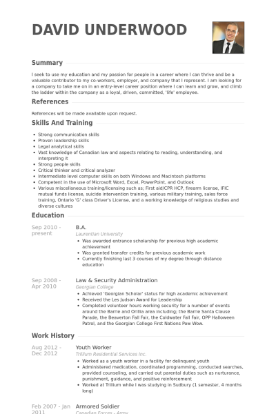 Cv Template Youth Central  