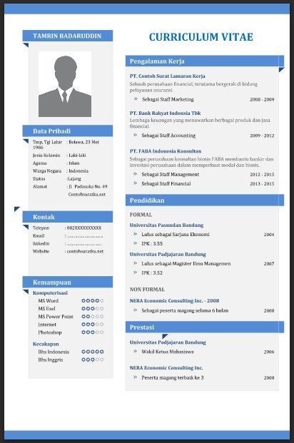 Format Resume Yang Menarik  