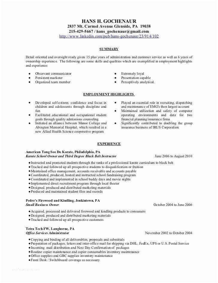 Cv Template Higher Education  