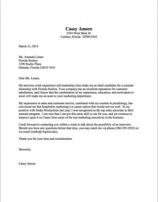 Cover Letter Template Uva  