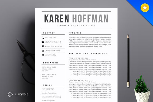 Cv Template Modern  