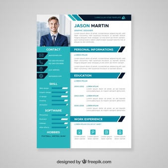 Resume Format Vector  