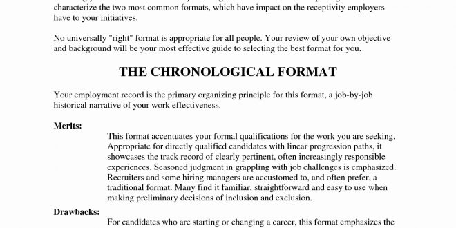 Resume Format Employers Prefer  