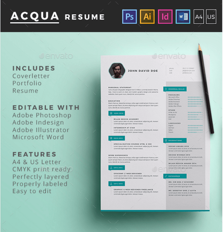 Cv Template Adobe  