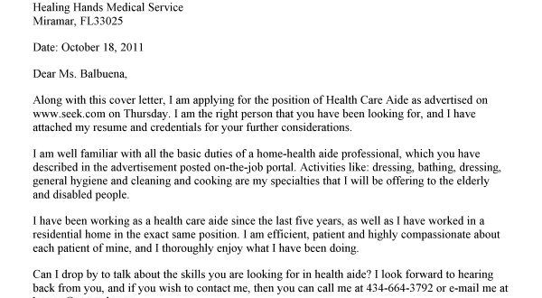 Cover Letter Template Queensland Health  