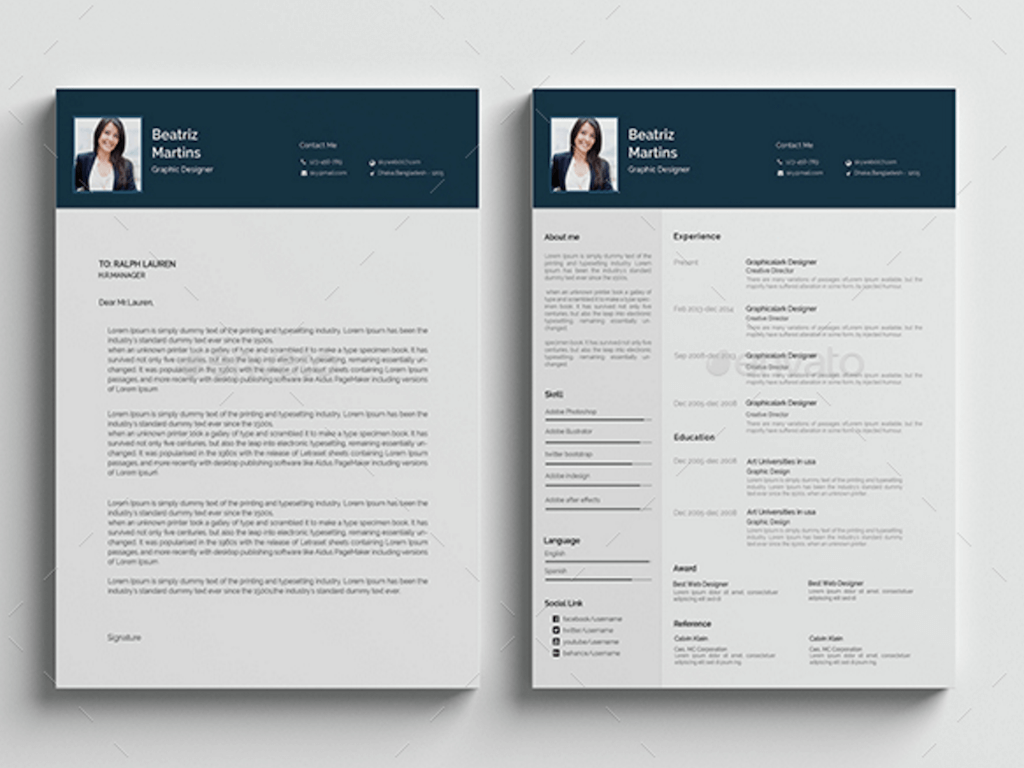 Cv Template Adobe Illustrator  