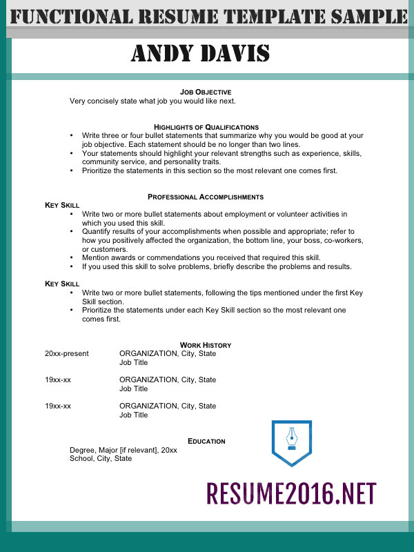 Resume Format Highlighting Skills  