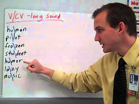 V Cv Pattern In Spelling  