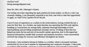 Cover Letter Template Retail  