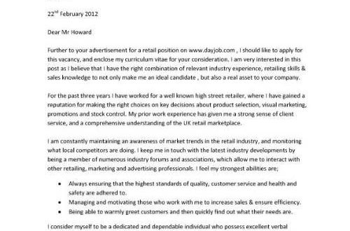 Cover Letter Template For Cv  