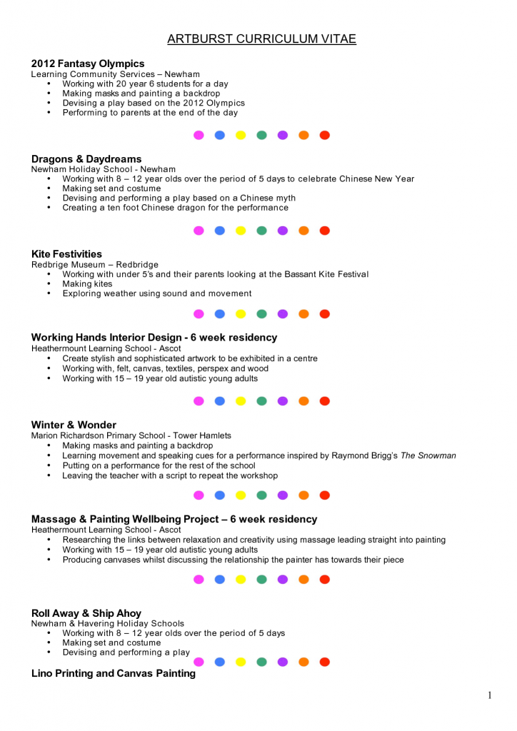 Cv Template 19 Year Old  