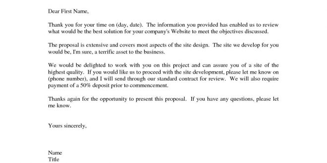 Quick Cover Letter Template  