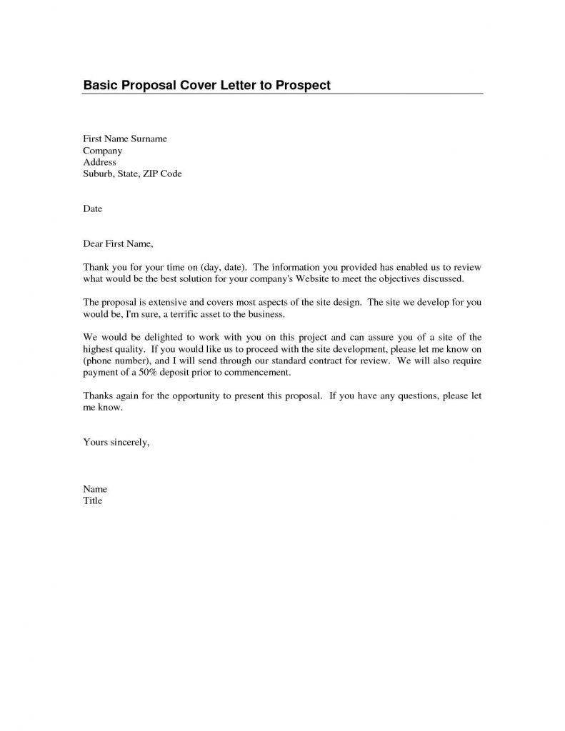 Quick Cover Letter Template  