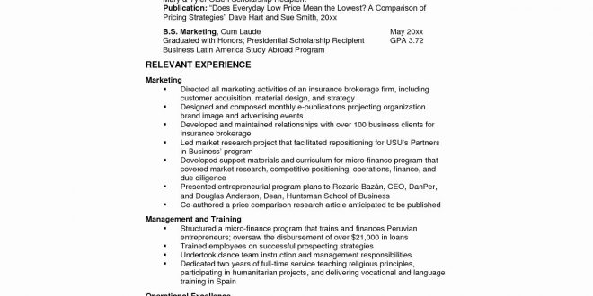 Resume Format For 5 Years Experience In Operations  