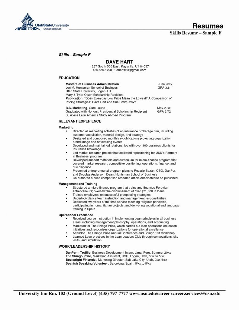 Resume Format For 5 Years Experience In Operations  