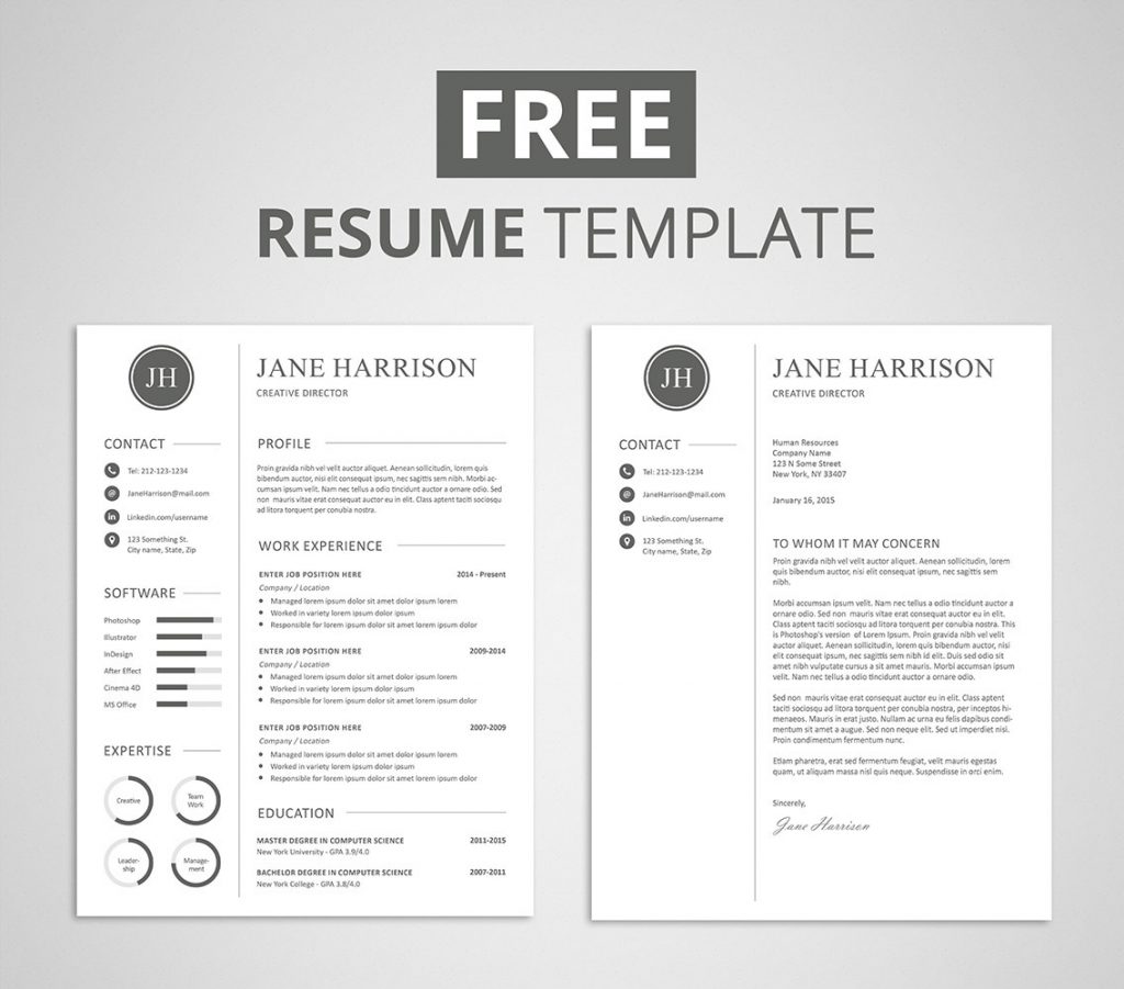 Cover Letter Template Design Free  