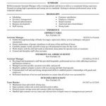 Resume Format Restaurant  