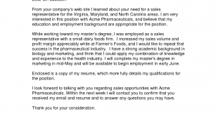 Cover Letter Template Via Email  
