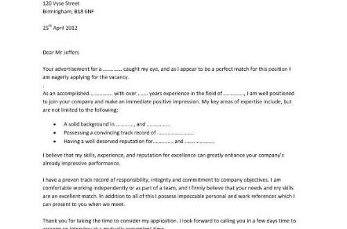 Cover Letter Template And Examples  