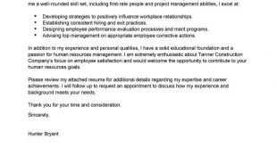 Cover Letter Template Human Resources  