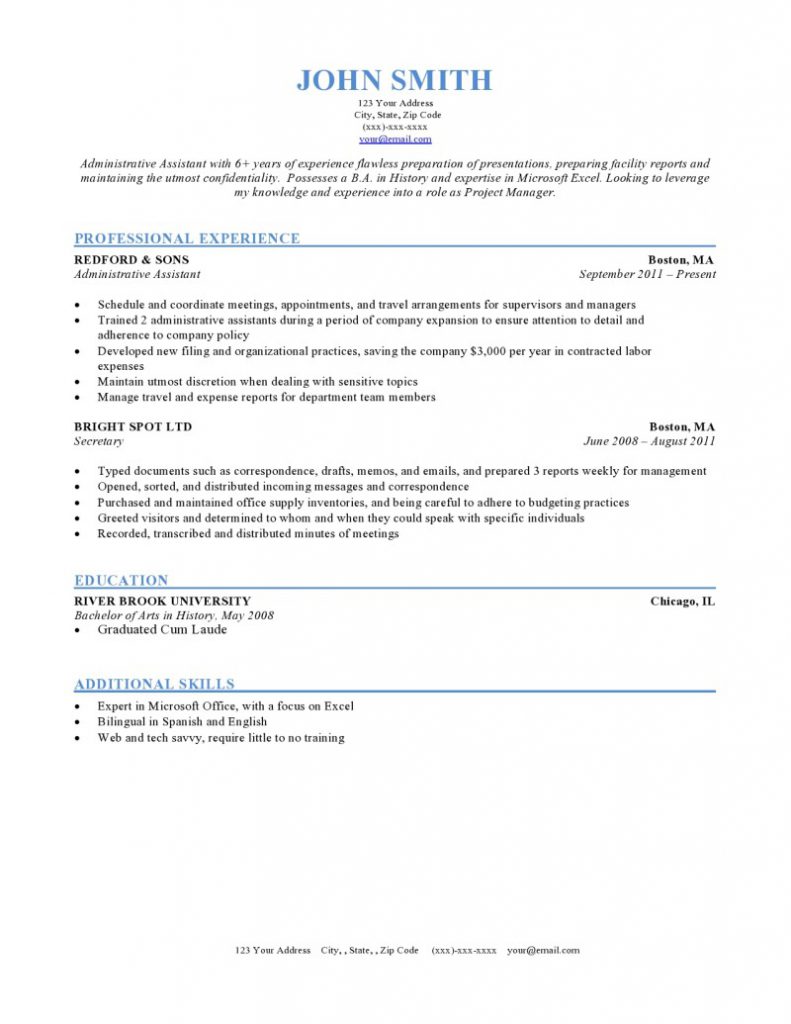 Resume Format With Picture  