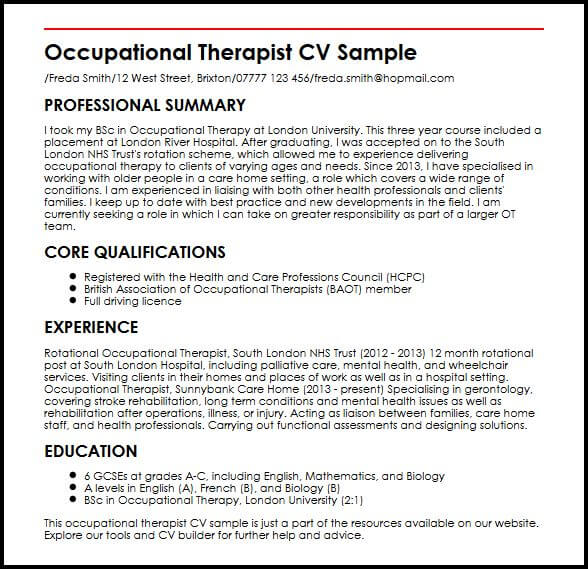 Band 6 Cv Template  