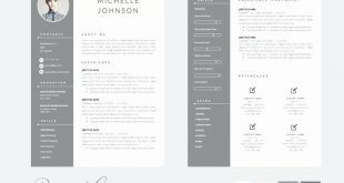 2 Page Cv Template Free  