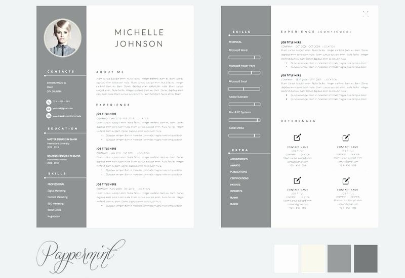 2 Page Cv Template Free  