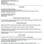 Cv Template Undergraduate Student  