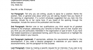 Cover Letter Template Address  